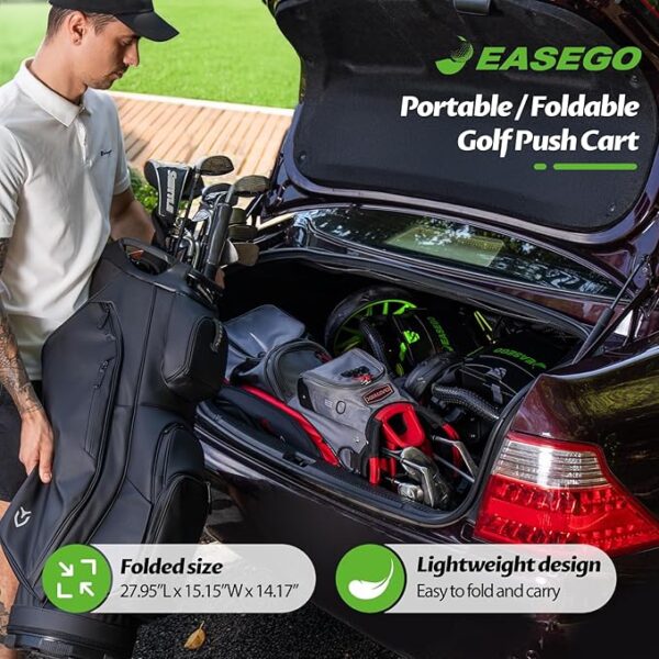 Amazing limited time discount of 52% off on fordable Golf Push Cart 3 Wheel - Image 2